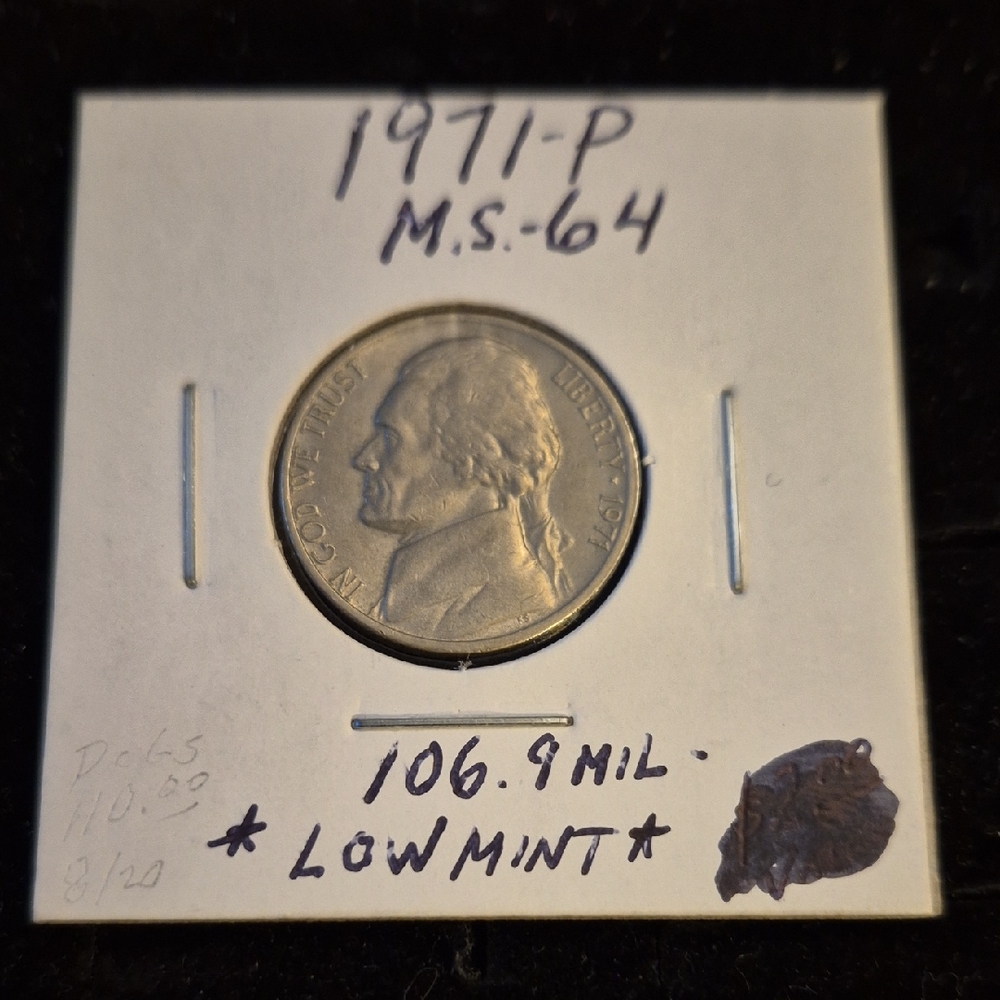 1971-P Jefferson Nickel Coin MS-64